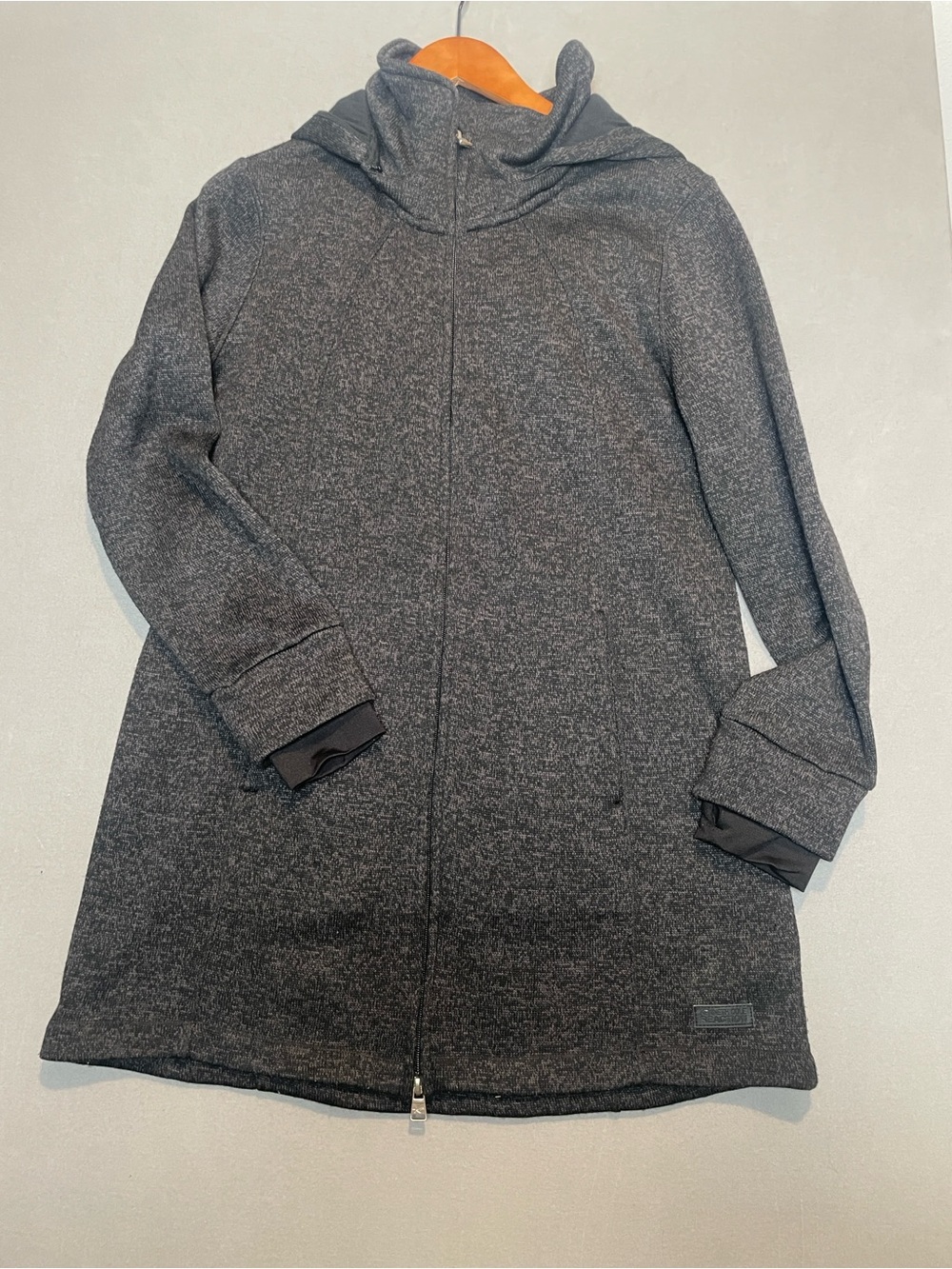 Kenneth Cole Dark Gray Hooded Sweater Coat